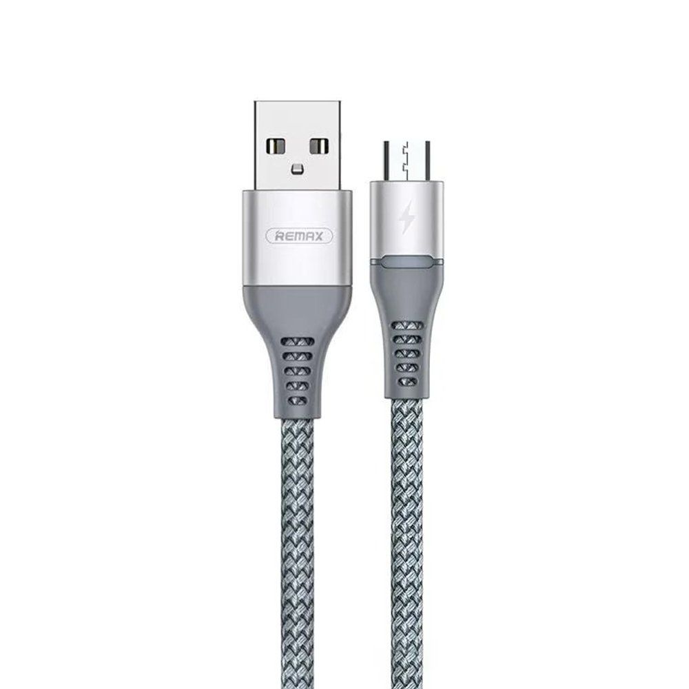 Кабель USB - micro USB REMAX Colorful RC-152m серый (1м) /max 2,4A/