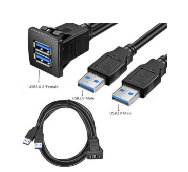 Кабель USB 3.0 двойной для монтажа 2 м