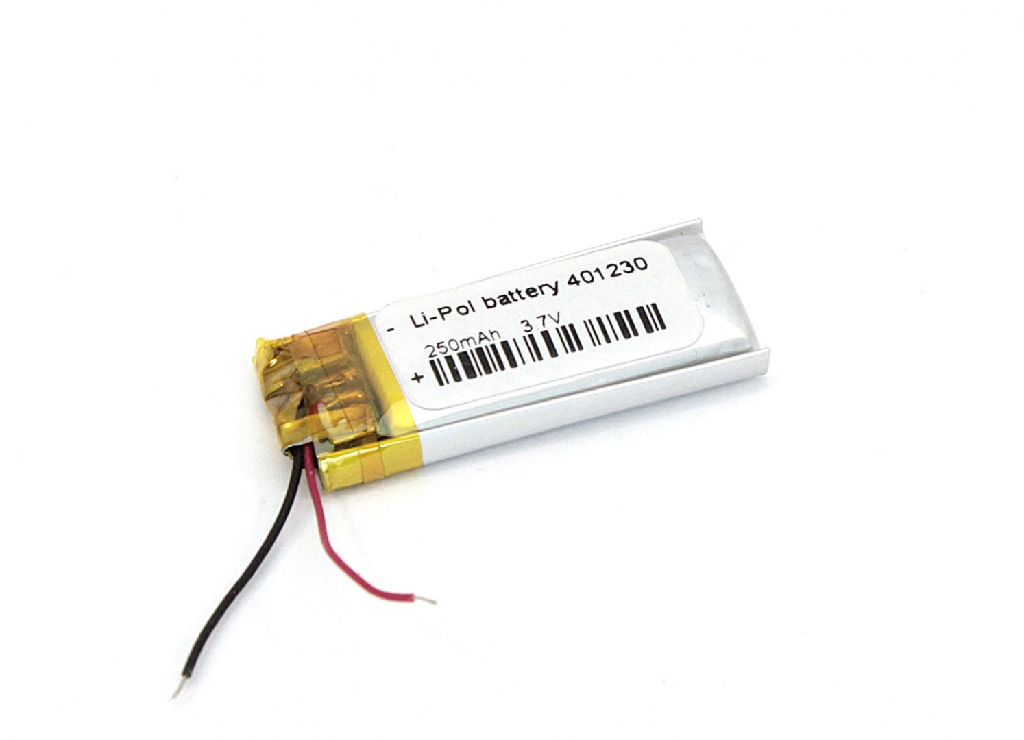 Аккумулятор Li-Pol (батарея) 4*12*30мм 2pin 3.7V/110mAh