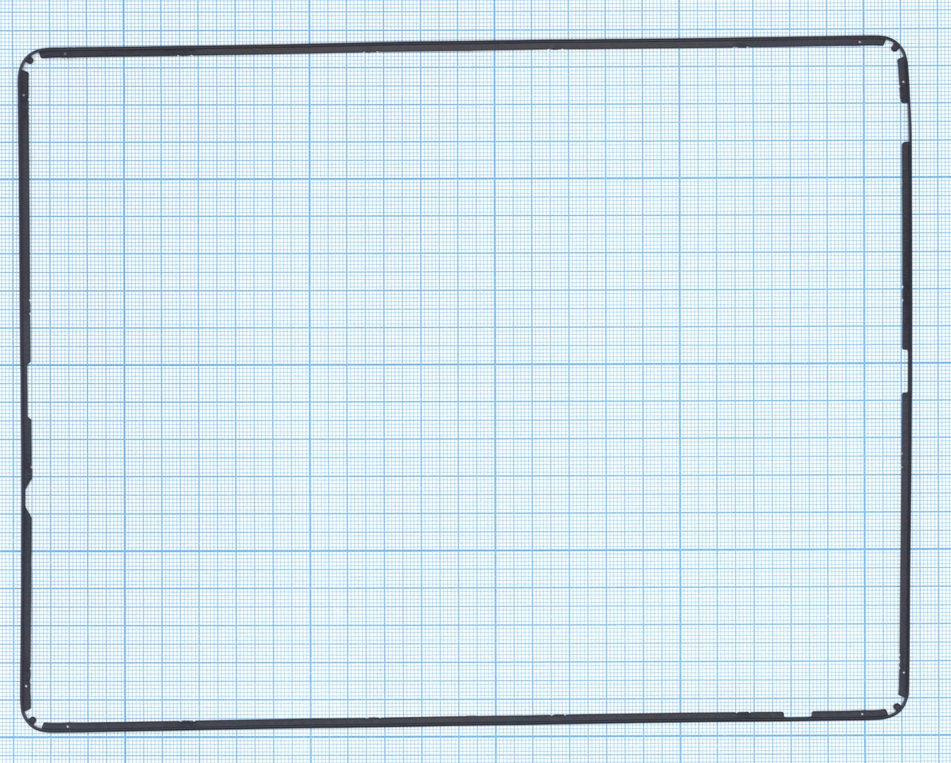 Рамка тачскрина для Apple iPad 2 черная