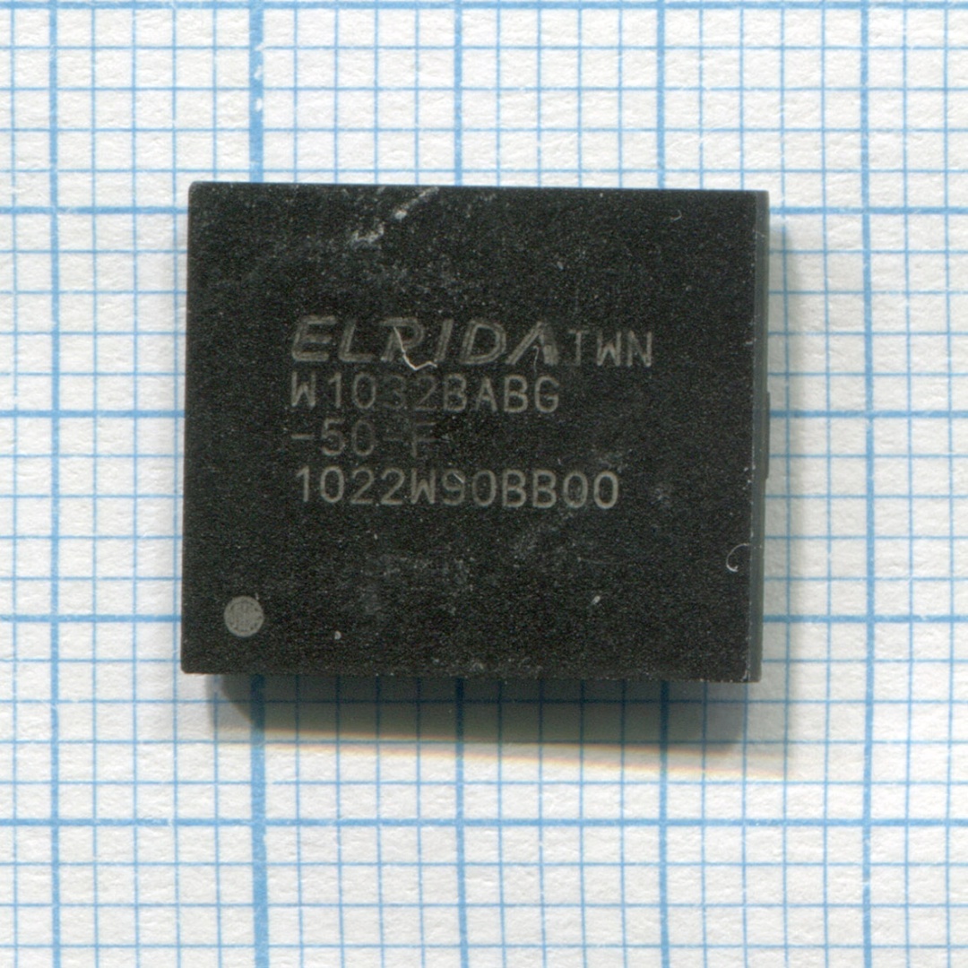 Видеопамять GDDR5 128MB ELPIDA W1032BABG-50-F