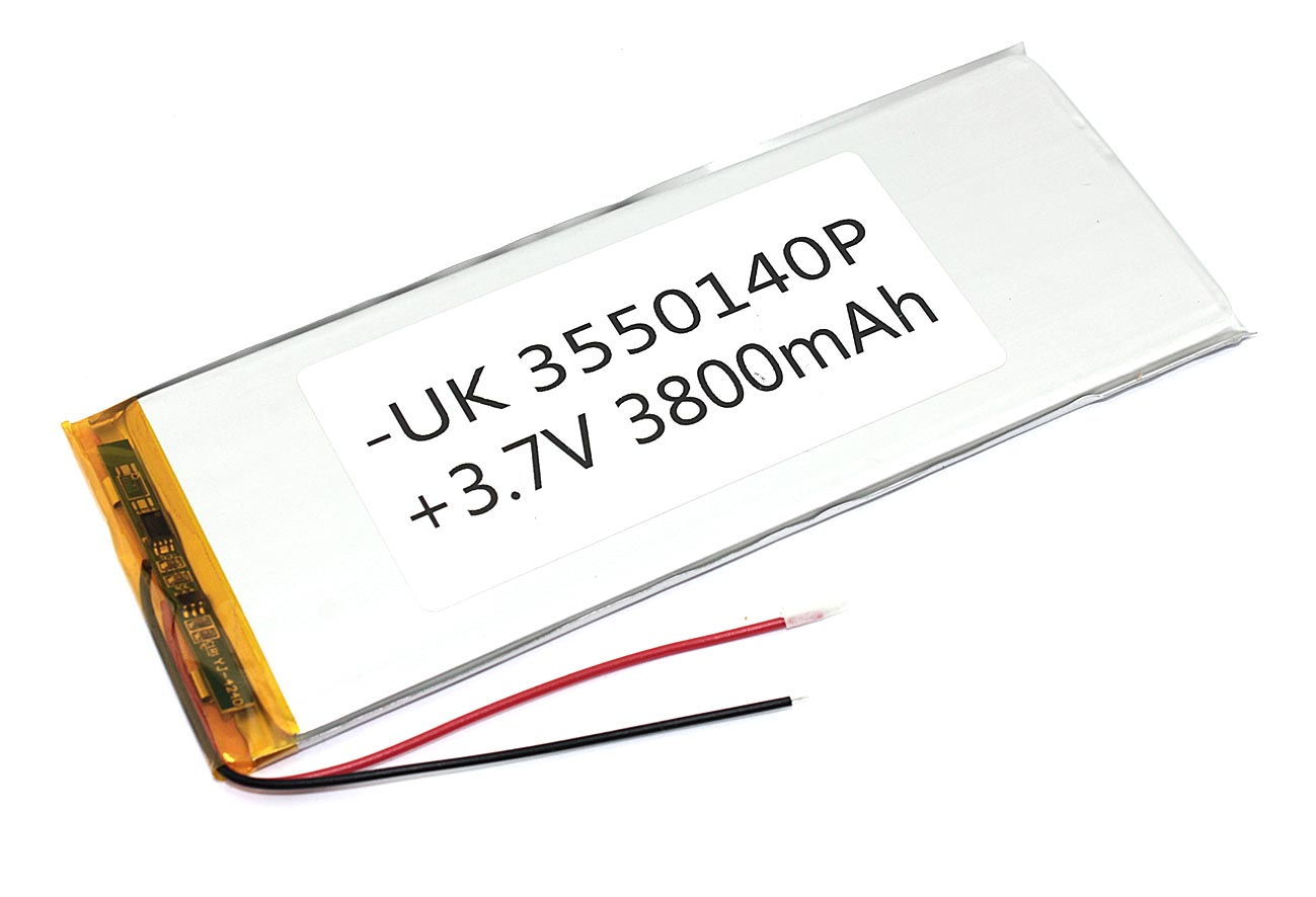 Аккумулятор Li-Pol (батарея) 3.5*50*140мм 2pin 3.7V/3800mAh