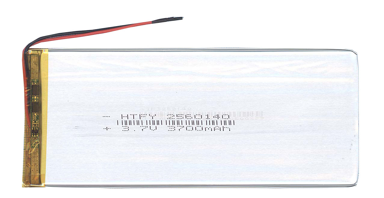 Аккумулятор Li-Pol (батарея) 2.5*60*140мм 2pin 3.7V/3700mAh