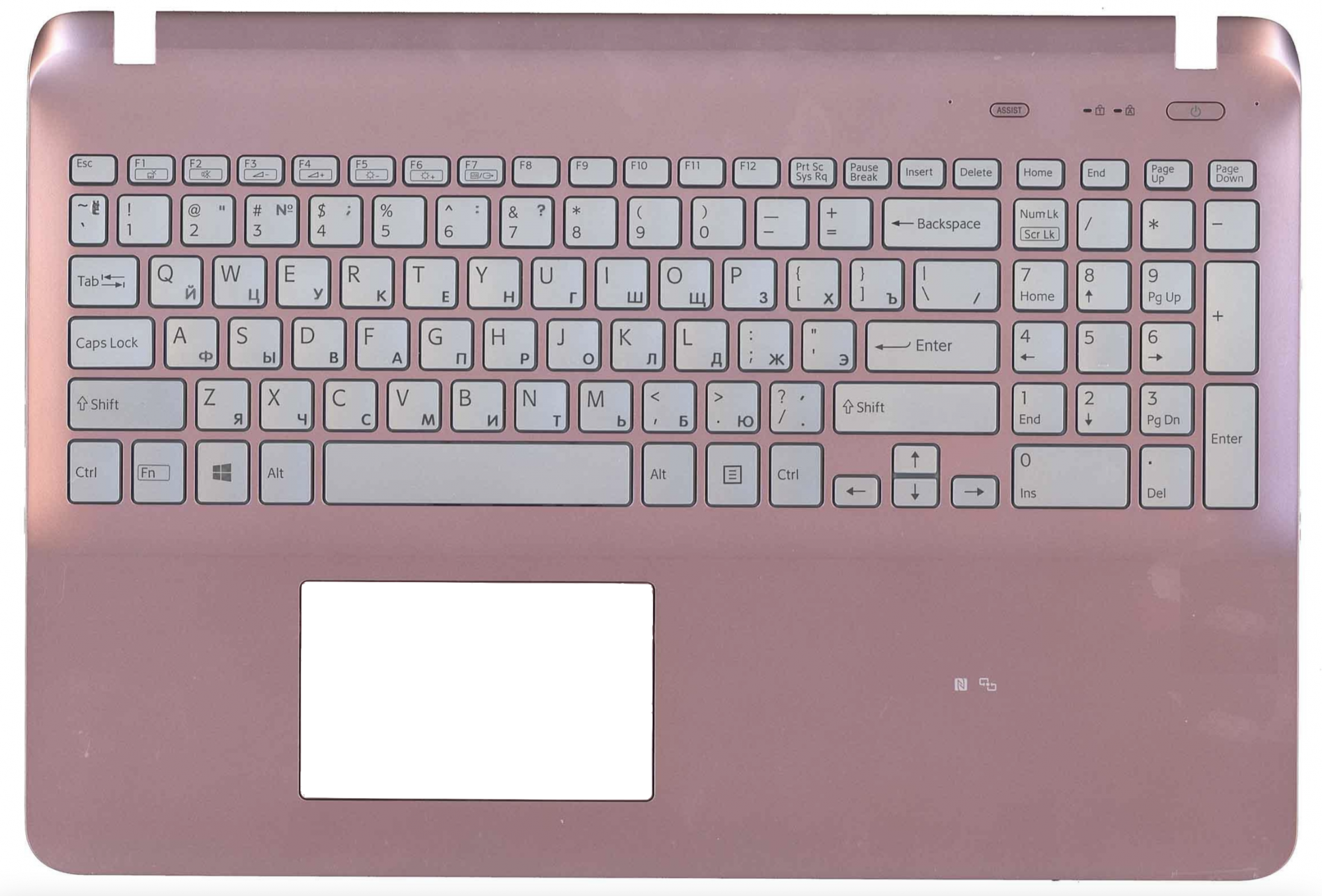 Топкейс с клавиатурой Sony VAIO Fit 15 розовый, OEM