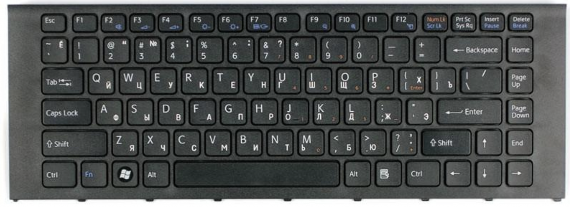 Клавиатура Sony VAIO VPCEA3L1E/G с рамкой, OEM
