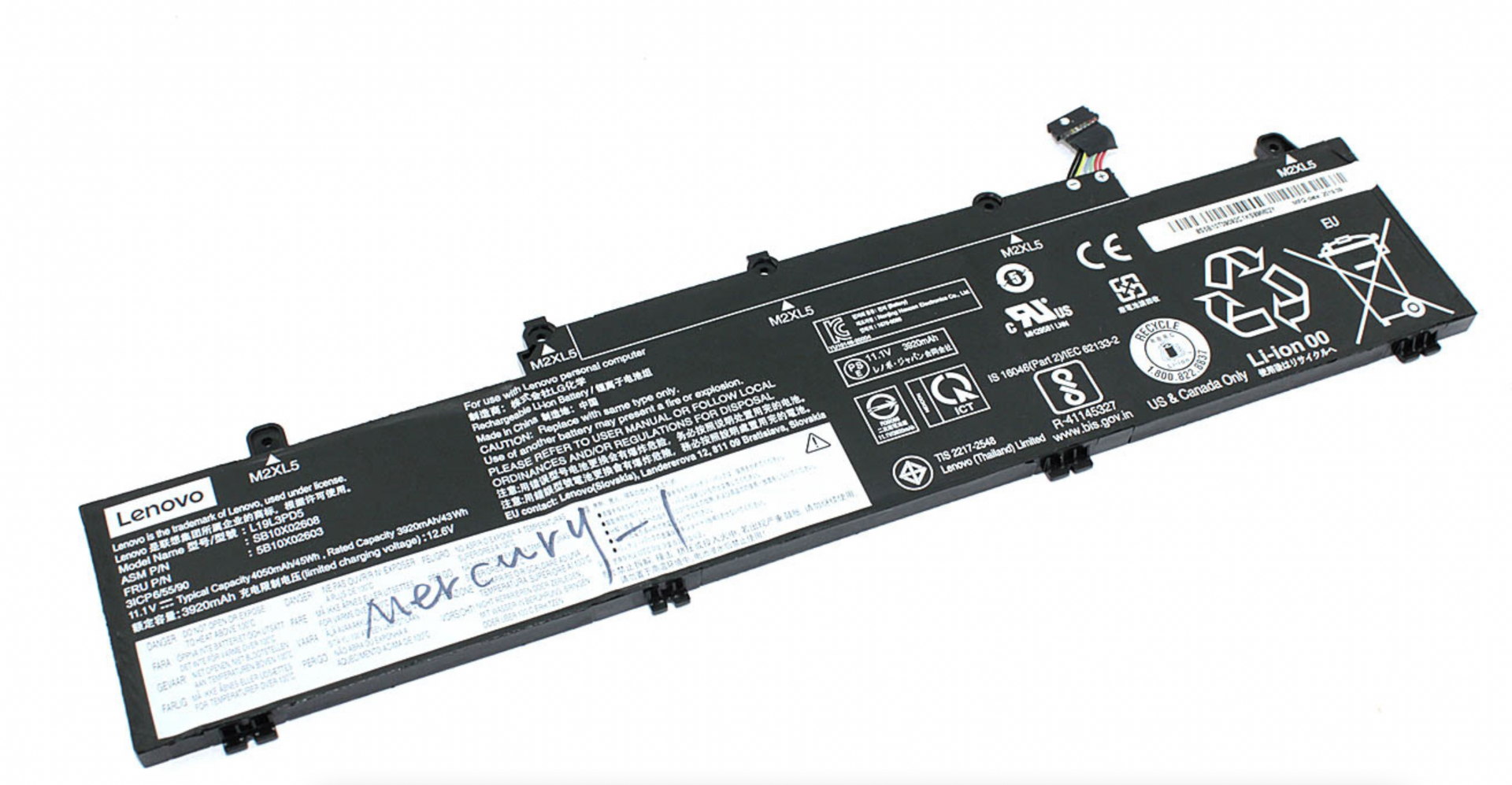 Аккумулятор Lenovo ThinkPad E14 Gen2  11.1V, 4055mAh, Original