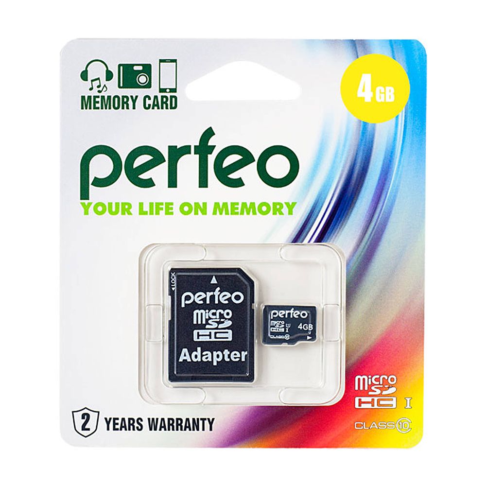 4GB PERFEO MicroSDHC UHS-I U1 class 10