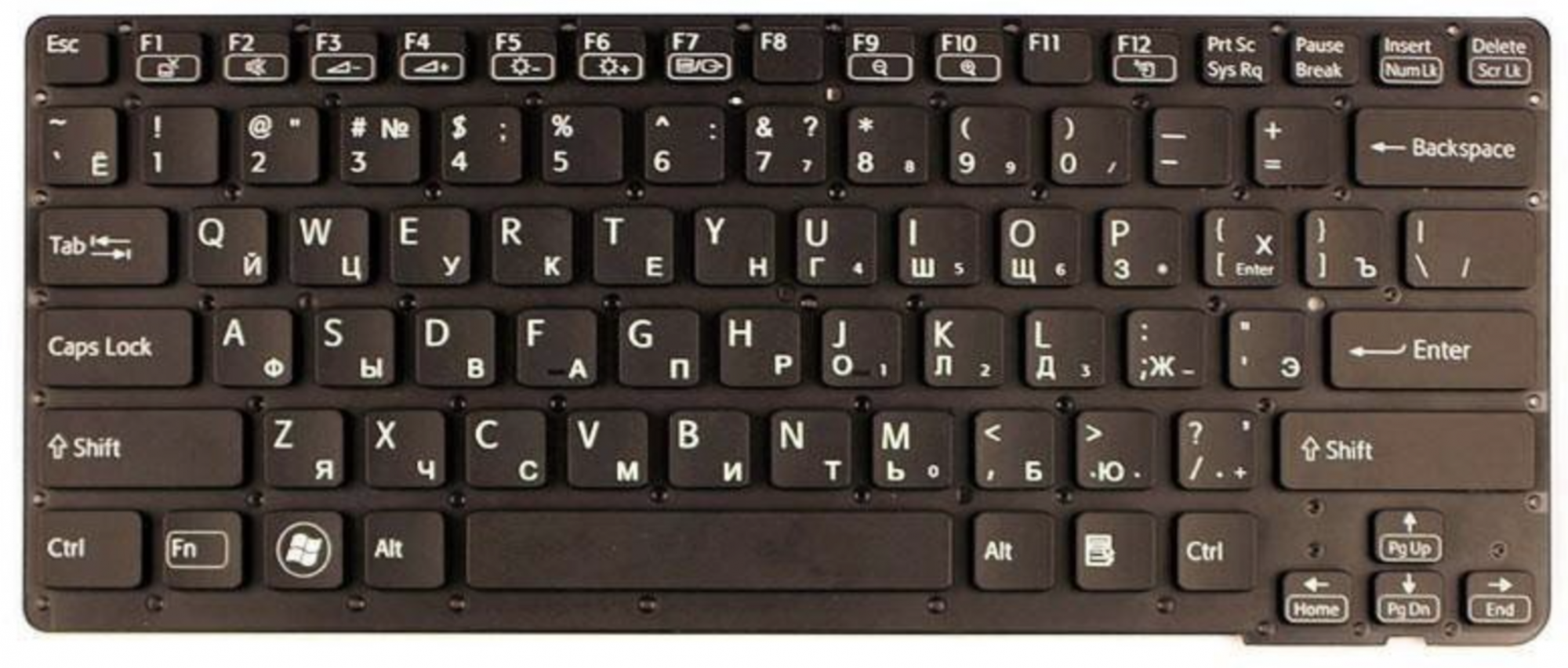 Клавиатура Sony VAIO VPCCA3X1R без рамки, OEM