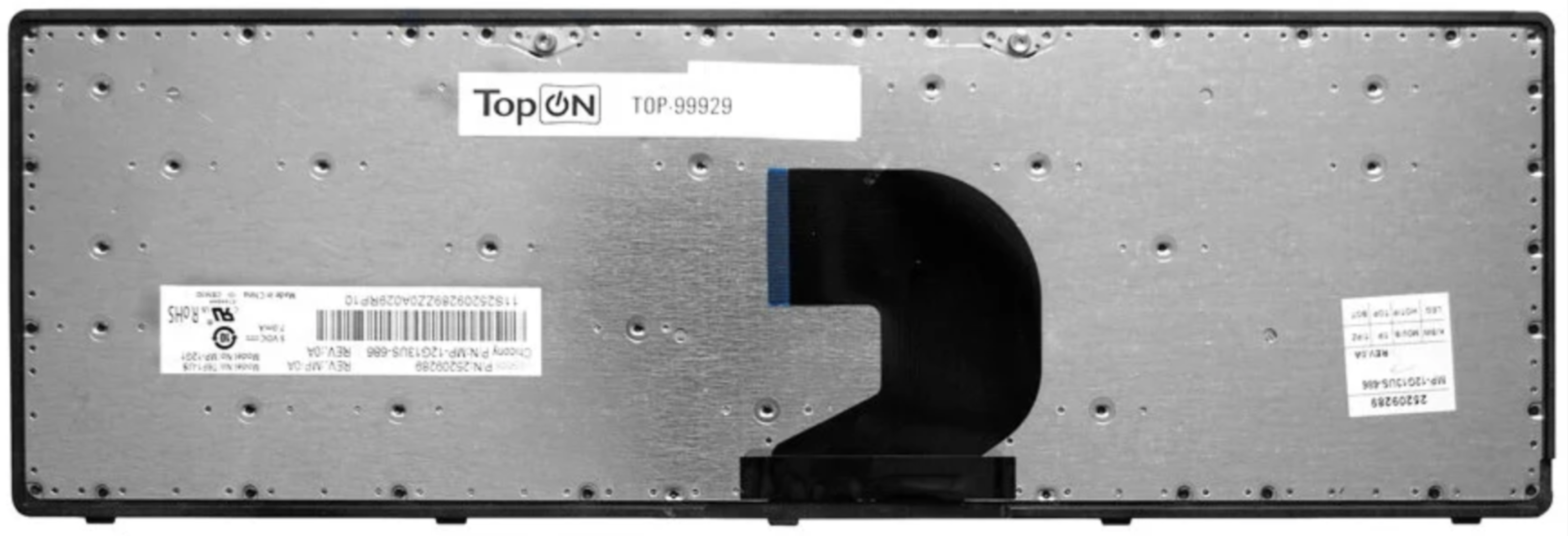 Клавиатура Lenovo IdeaPad Z500T с серой рамкой OEM