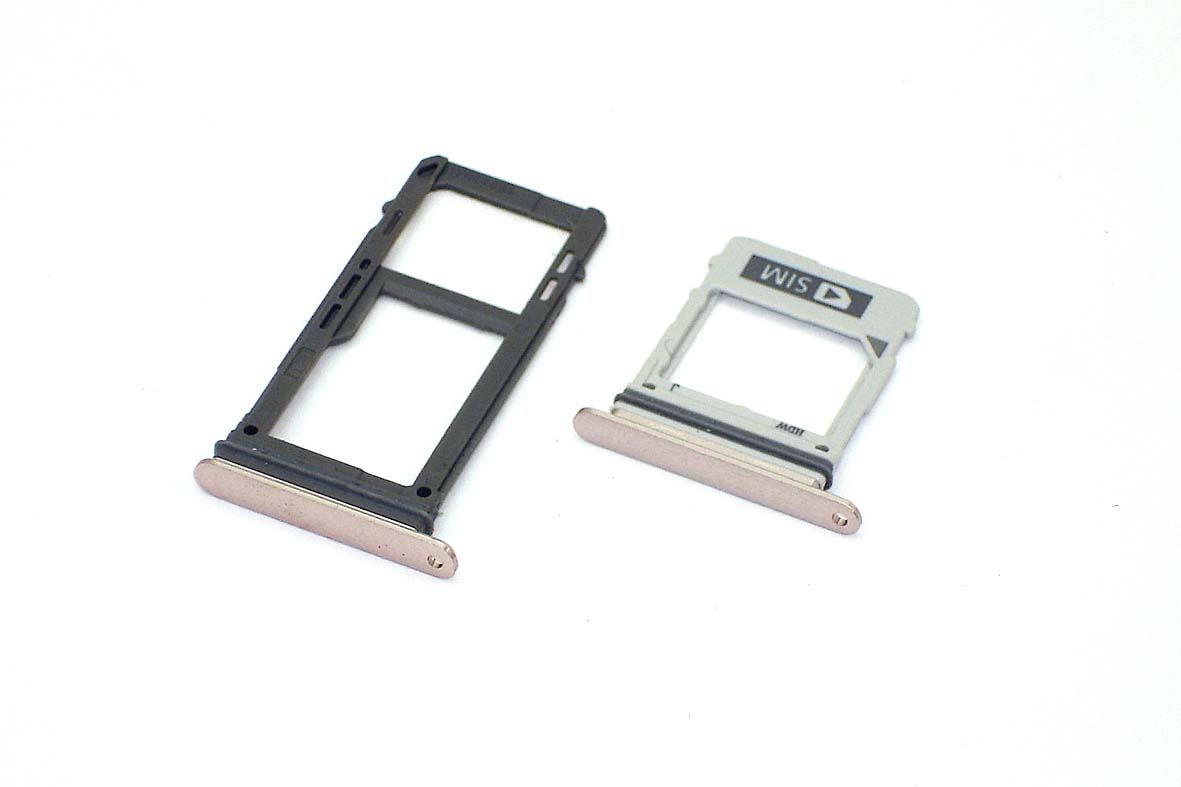 Лоток для SIM-карты Samsung Galaxy A7 (A720F) -2 SIM золотой