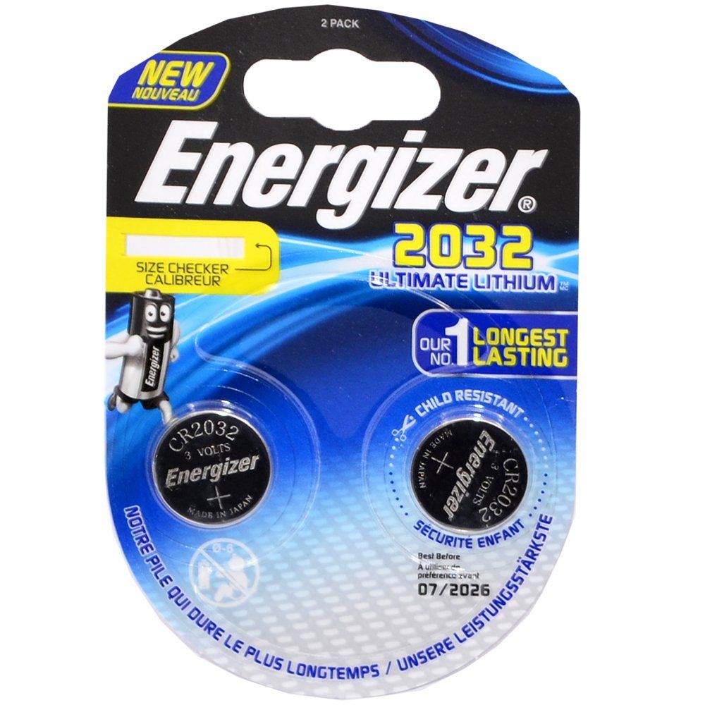 Элемент питания литиевый Energizer CR2032 (блистер/2шт)