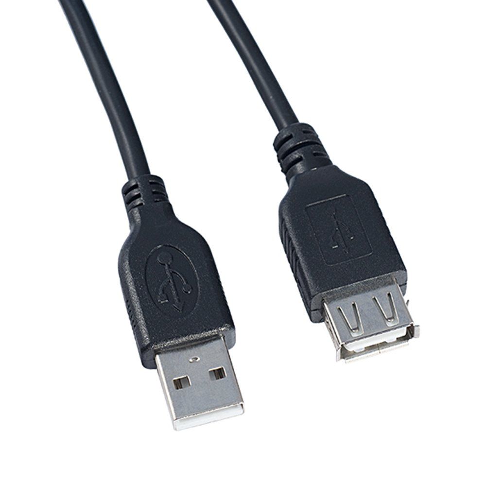 Кабель USB - удлинитель 2.0 PERFEO (U4503) черный (1,8м)