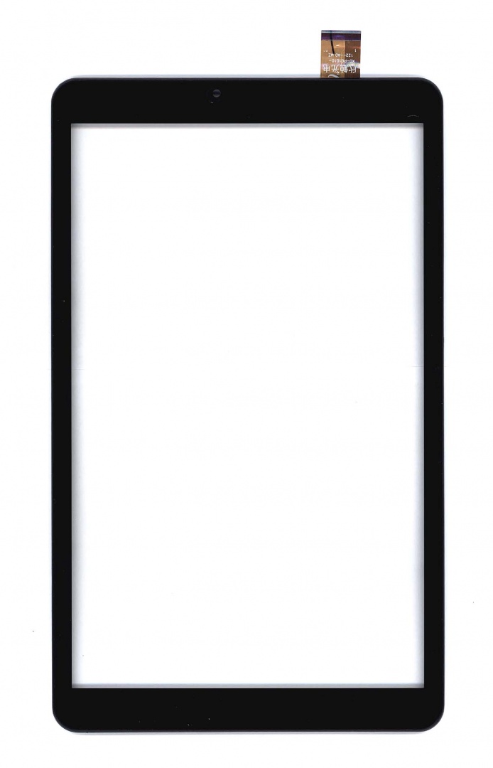 Сенсорное стекло (тачскрин) для Irbis TZ198 черное с рамкой