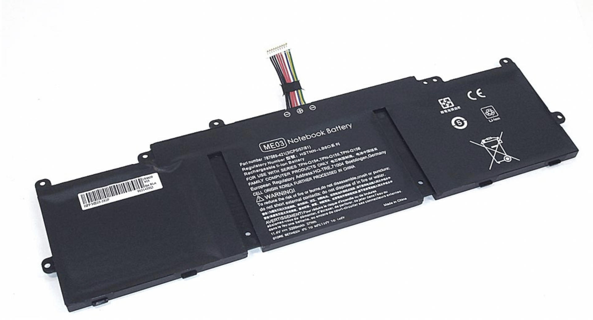 Аккумулятор HP ﻿Stream 11-D001DX 11.4V, 37Wh, OEM