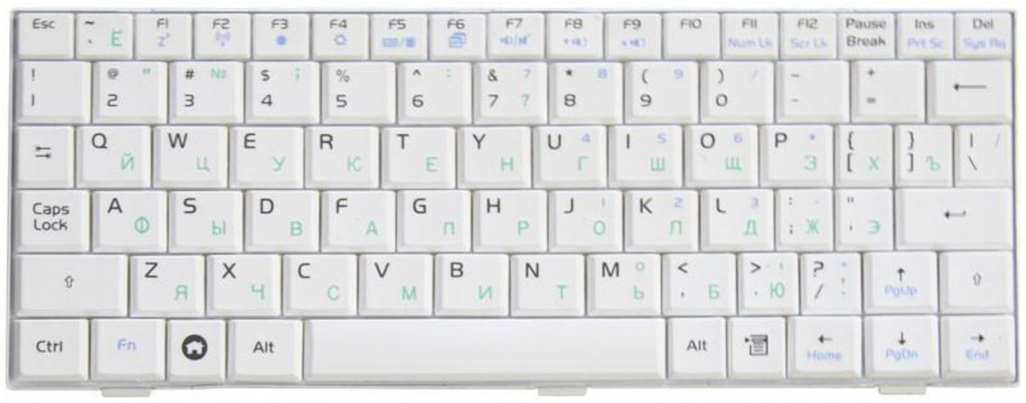 Клавиатура ASUS Eee PC 900 белая, OEM