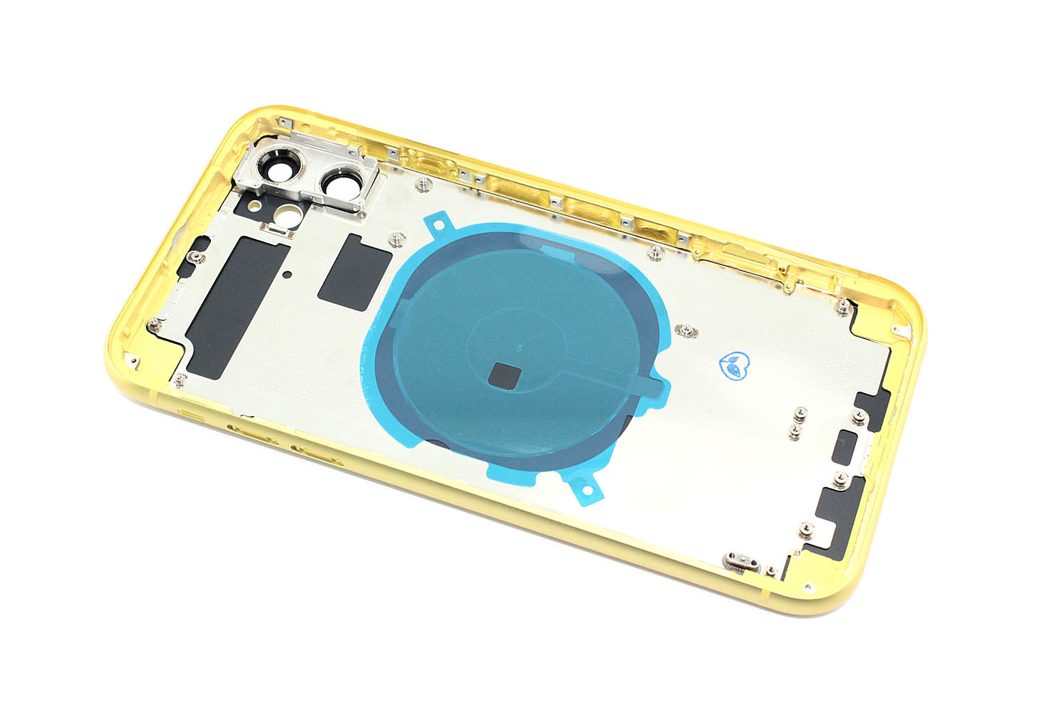 Задняя крышка (корпус) в сборе с рамкой для Apple iPhone 11, желтая