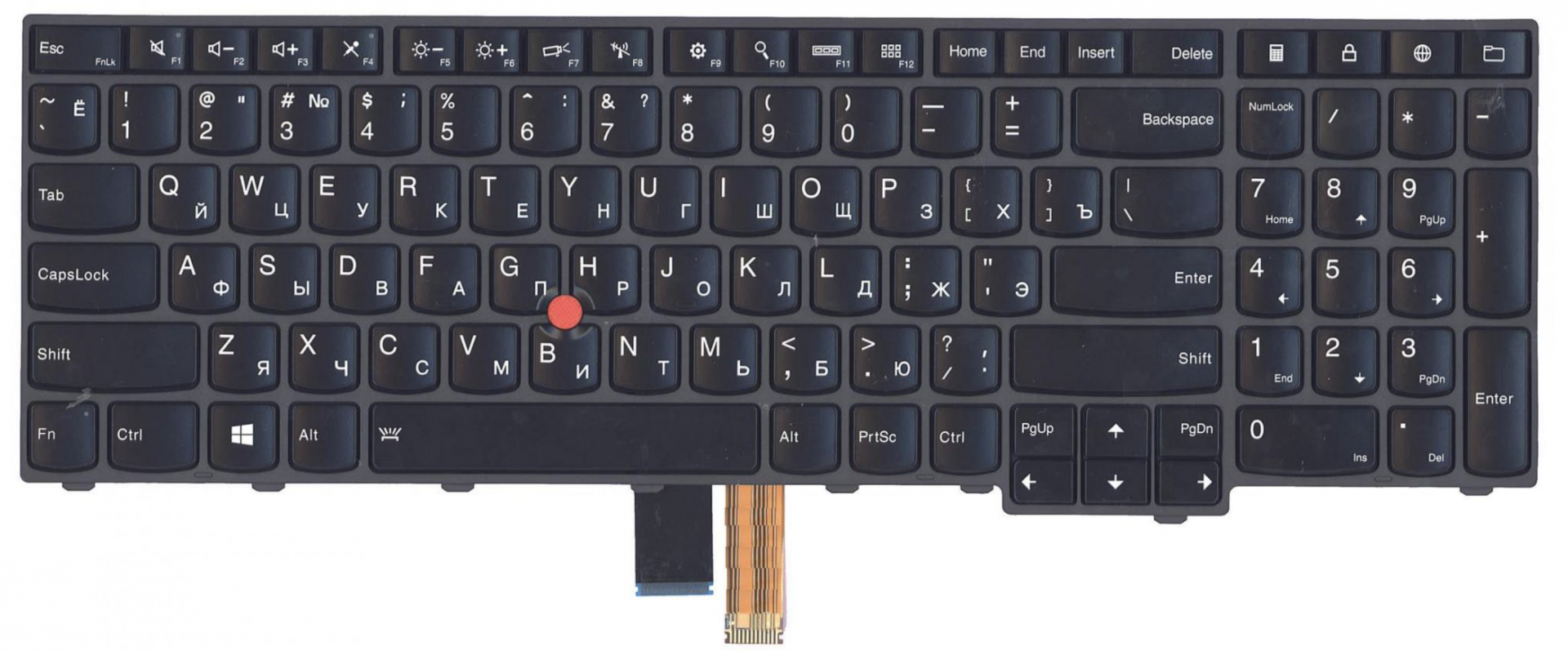 Клавиатура Lenovo ThinkPad Edge T540 с подсветкой, OEM