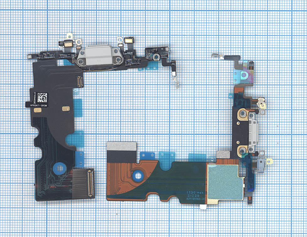 Шлейф разъема питания для iPhone 8 белый
