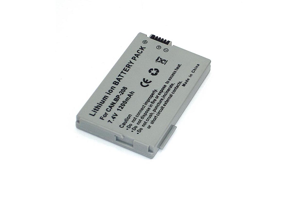 Аккумуляторная батарея для видеокамеры Canon DC10 (BP-208) 7.4V 1200mAh