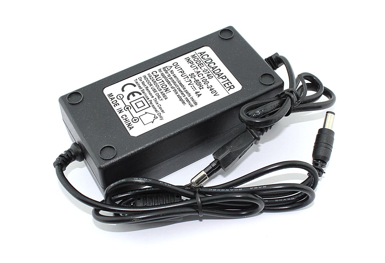 Блок питания (сетевой адаптер) 7V 4A 5.5x2.5