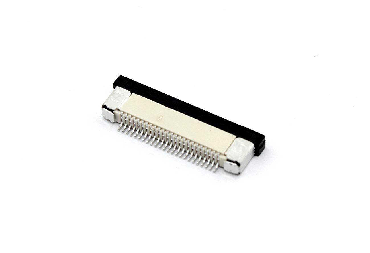 Разъем FPC  Half Coverage Bottom Contact 0.5K-BX-24PWB 24 pin высота 2мм шаг 0,5мм
