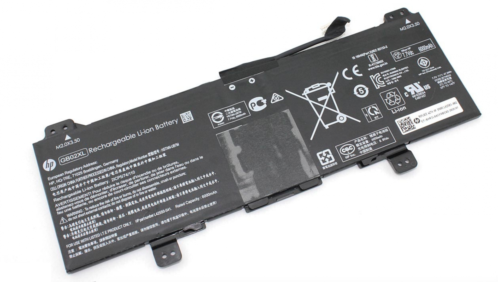 Аккумулятор HP Chromebook 14-DB 7.7V, 47.3Wh, Original