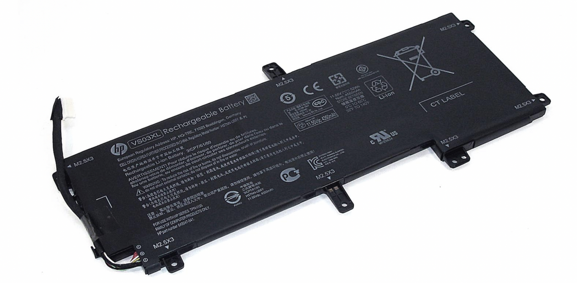 Аккумулятор HP Envy 15-AS 11.55V, 52Wh, Original