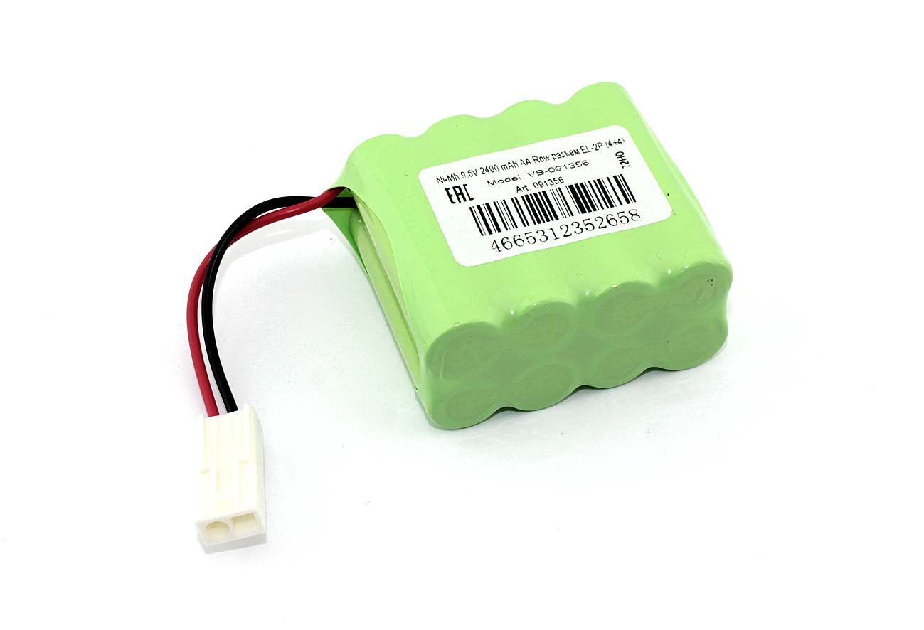 Аккумулятор Ni-Mh 9.6V 2400 mAh AA Row разъем EL-2P (4+4)