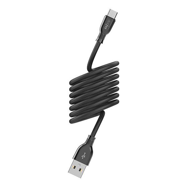 Кабель USB - TYPE-C DOTFES A07T Mechanic черный (1м)