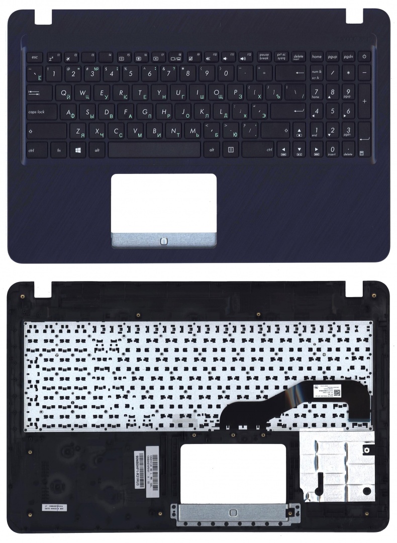 Клавиатура для ноутбука Asus X540 топ-панель черная