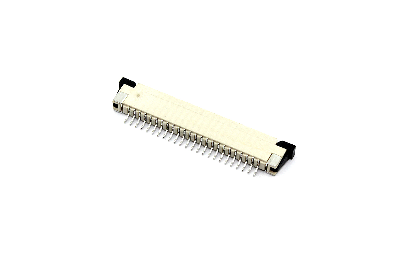 Разъем FPC  Half Coverage Top Contact 1.0K-BS-24PWB 24 pin высота 2мм шаг 1мм