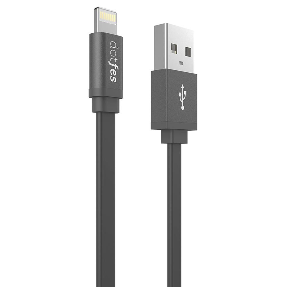 Кабель USB - Lightning 8-pin DOTFES A05 черный (1м)