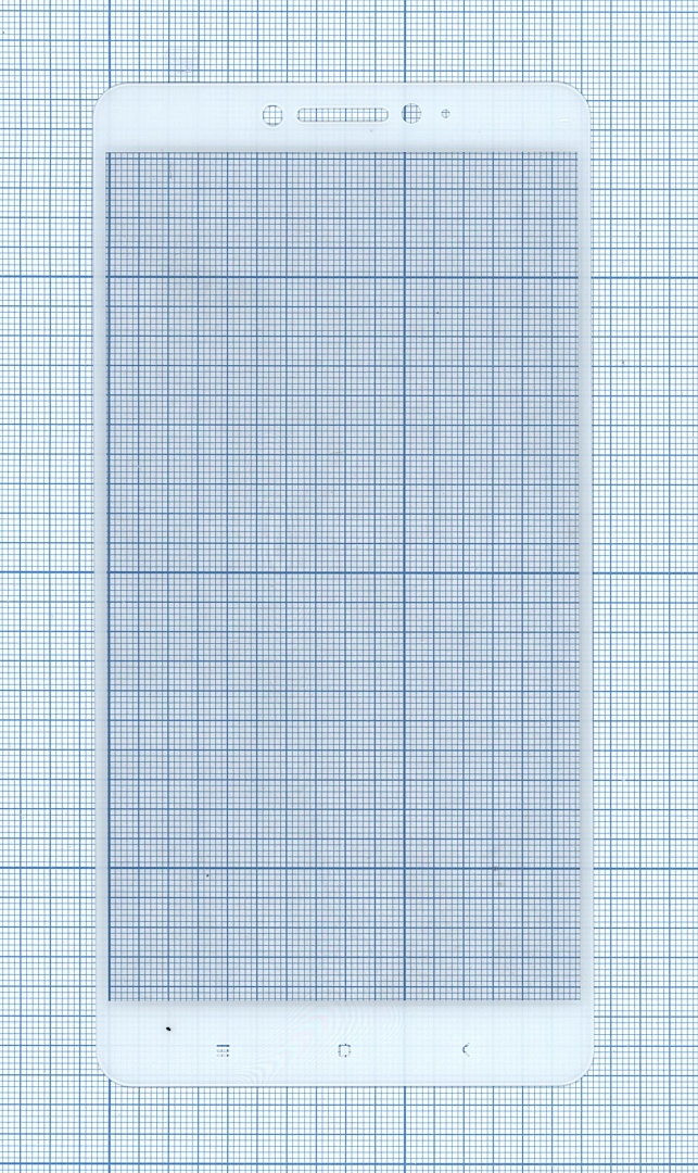 Защитное стекло "Полное покрытие" для Xiaomi Mi Max белое