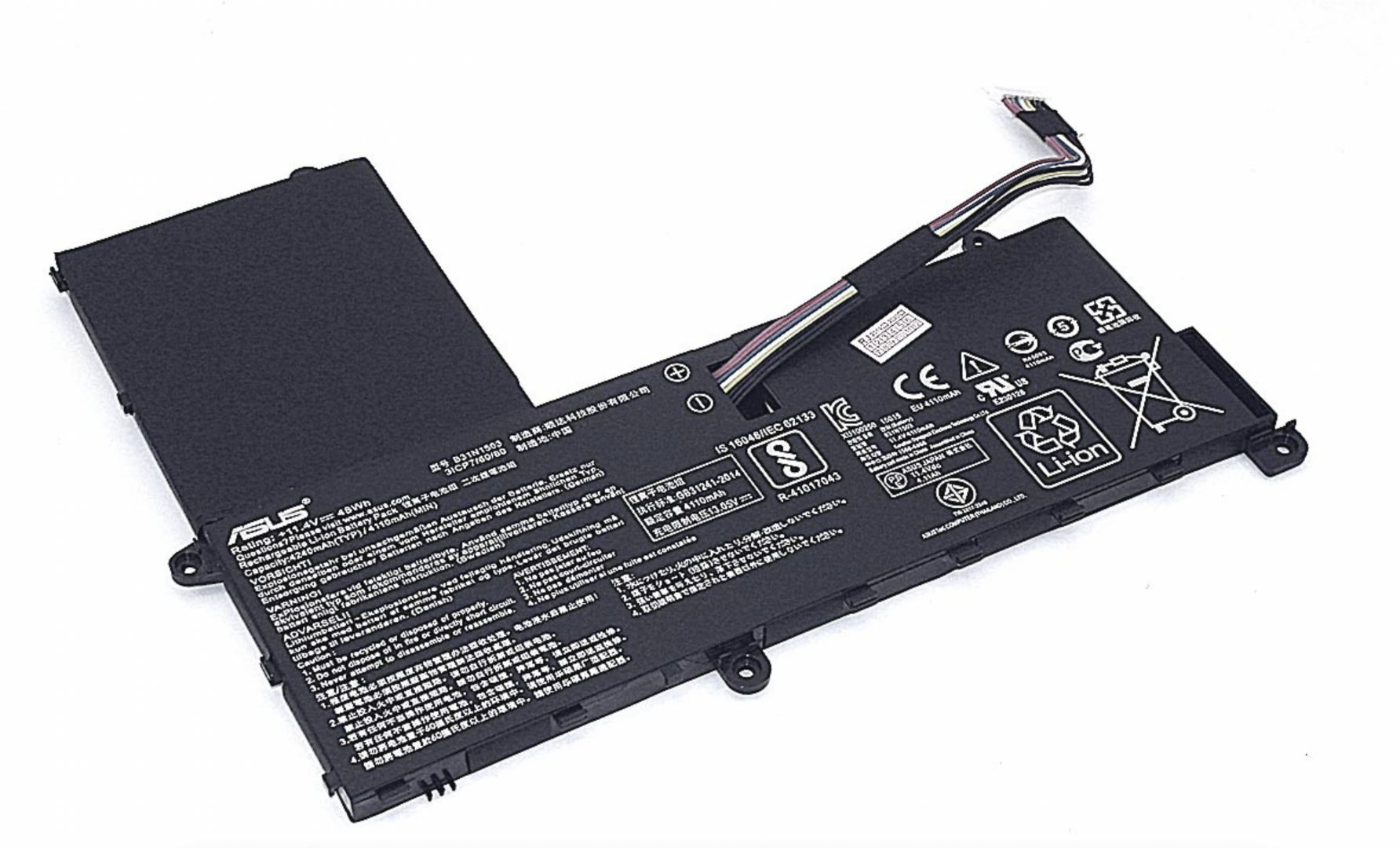 Аккумулятор ASUS EeeBook E202SA 11.4V, 4110mAh, Original
