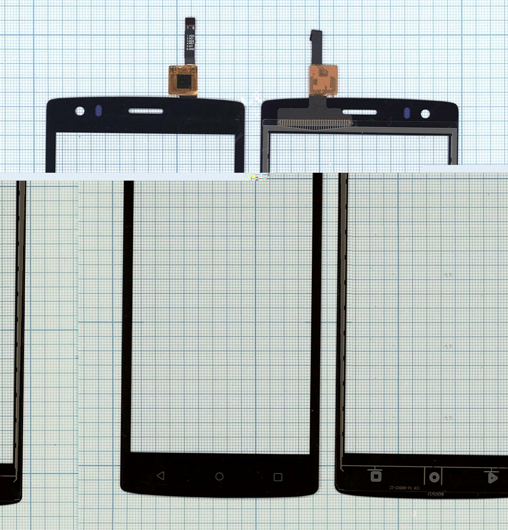 Сенсорное стекло (тачскрин) для Fly FS502 Cirrus 1 черное