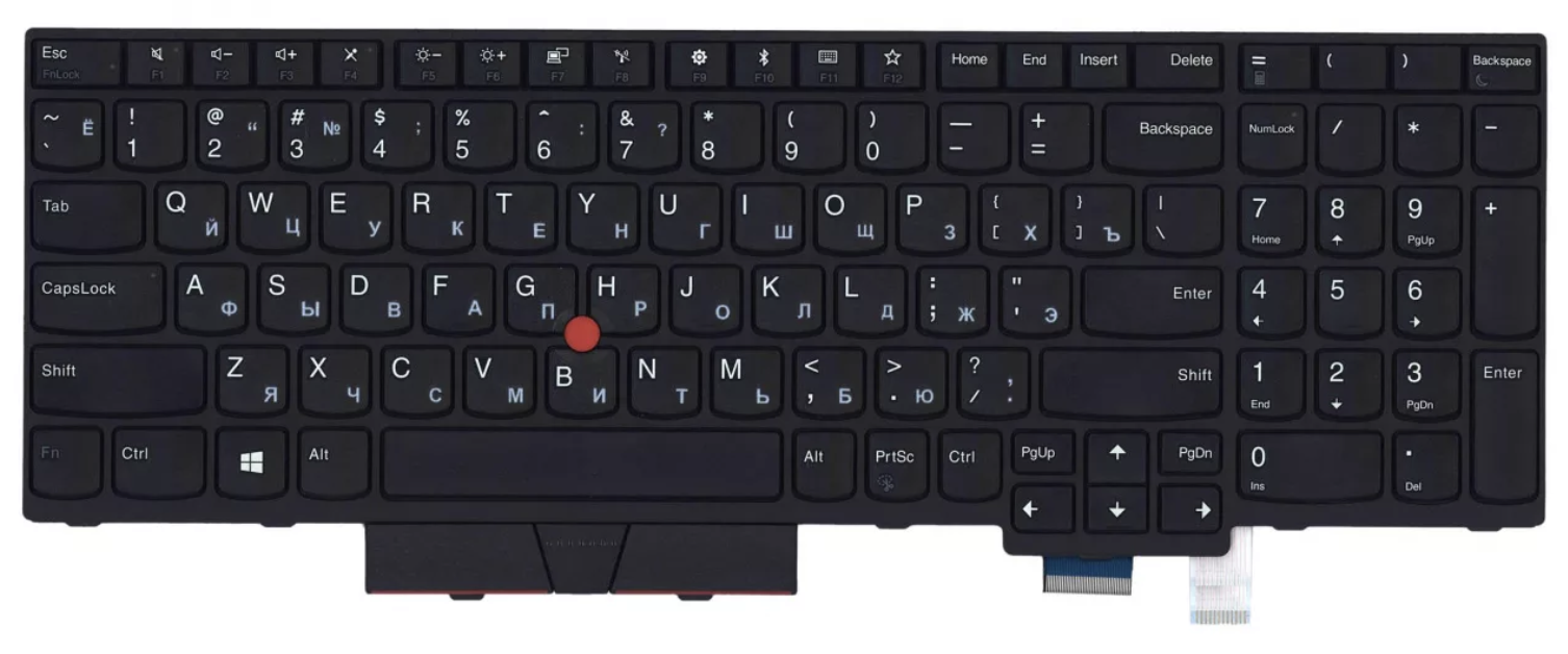 Клавиатура Lenovo ThinkPad T580 (20L90025RT) OEM