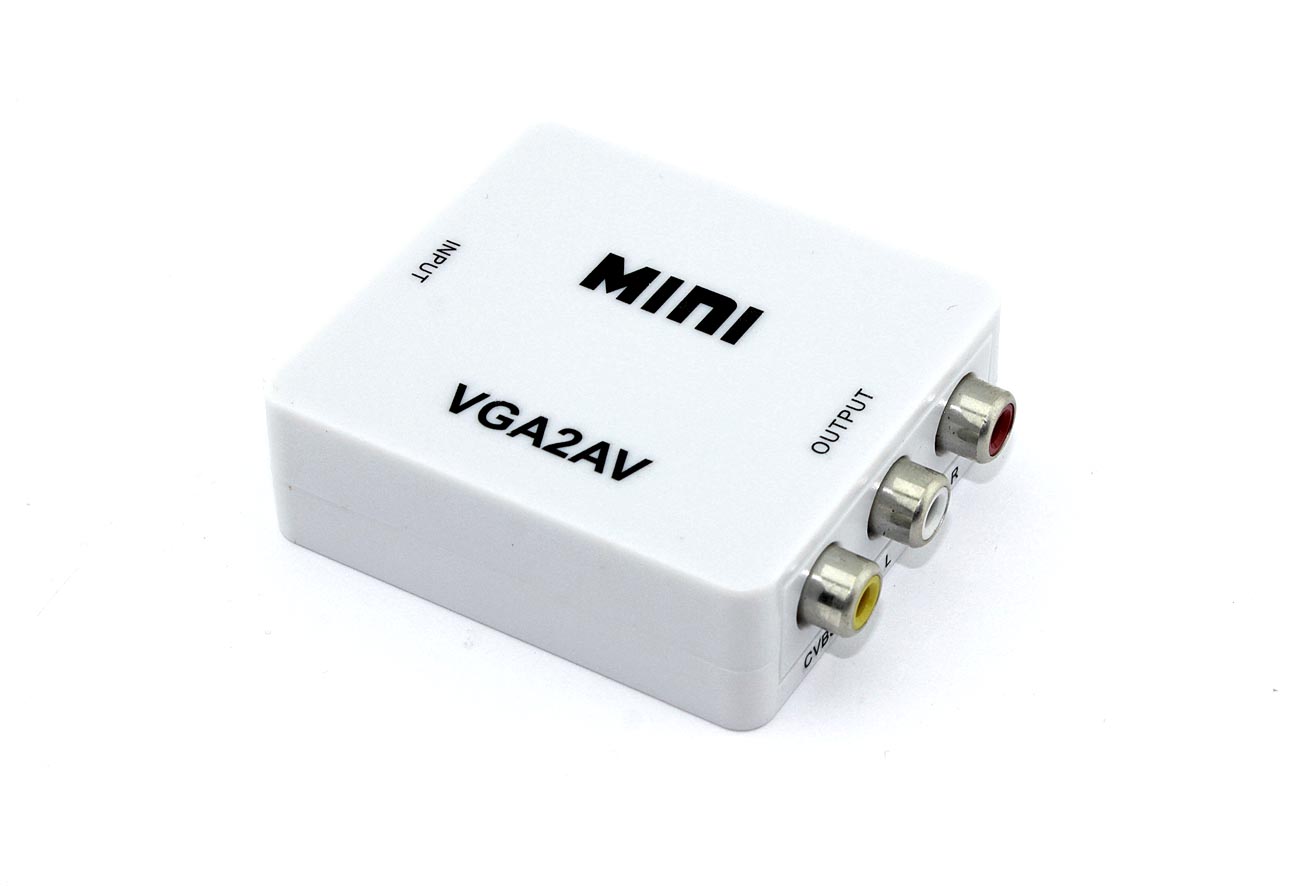 Переходник с VGA на AV (тюльпаны)