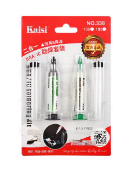 Набор для пайки Kaisi флюс 338°С паста 138°С
