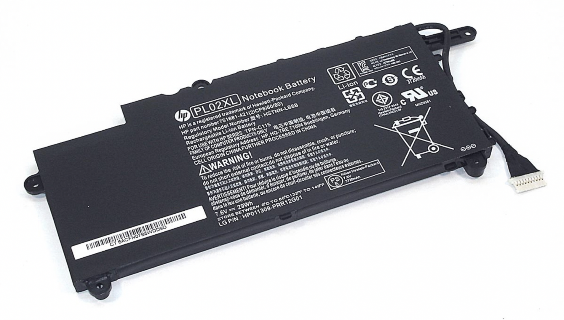 Аккумулятор HP Pavilion 11-N 7.6V, 29Wh, Original