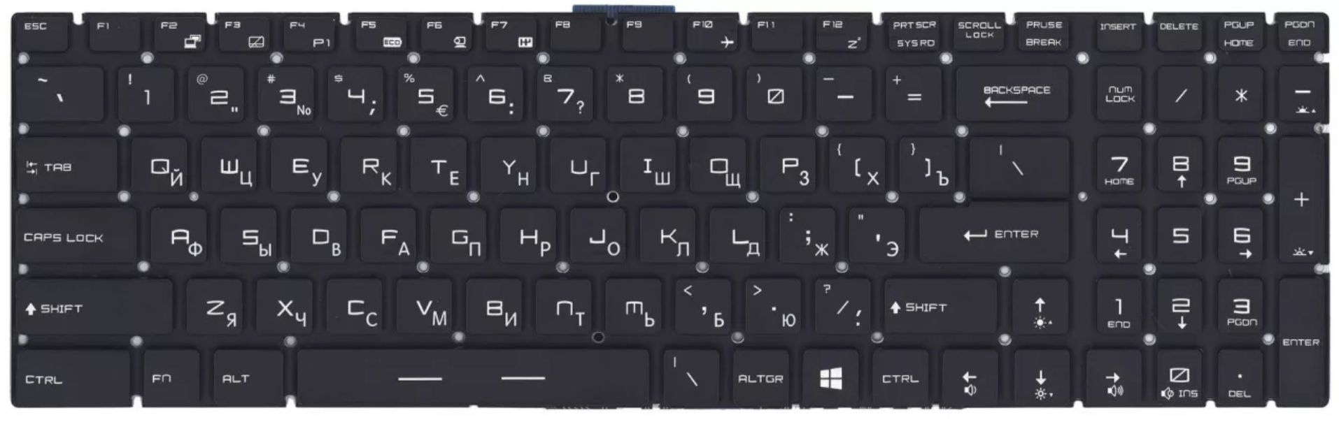 Клавиатура MSI GT63 Titan 9SG-054RU с RGB подсветкой, OEM