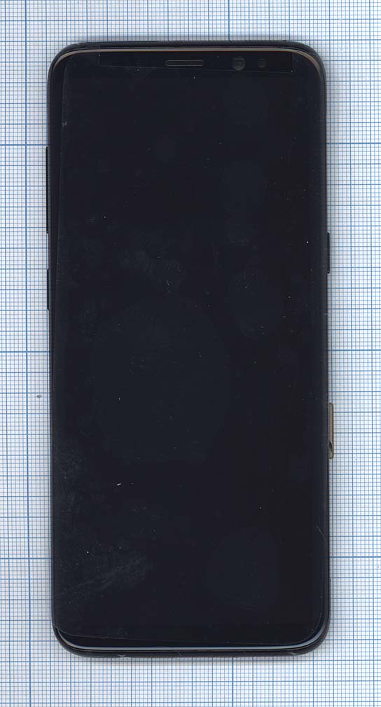 Дисплей для Samsung Galaxy S8 SM-G950F черный с черной рамкой