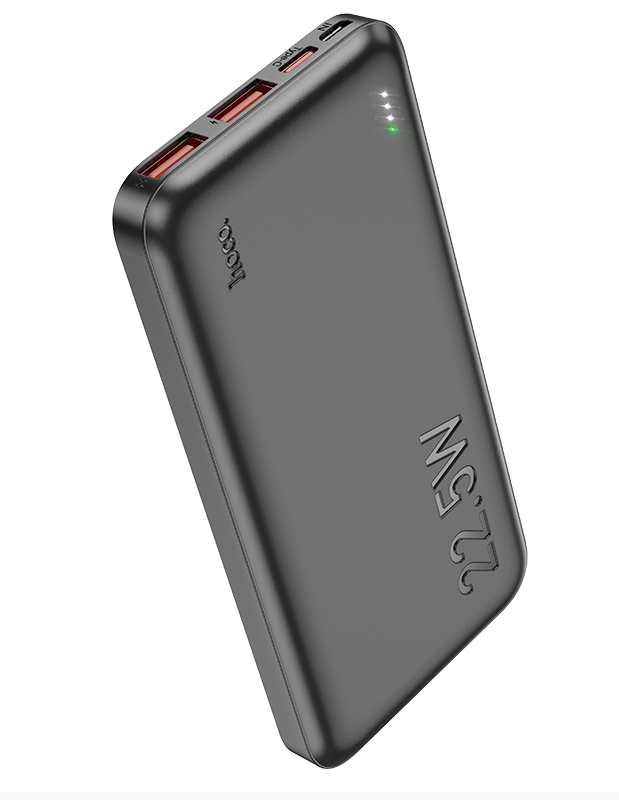 Внешний аккумулятор Powerbank HOCO J101 Astute, 10000mAh черный