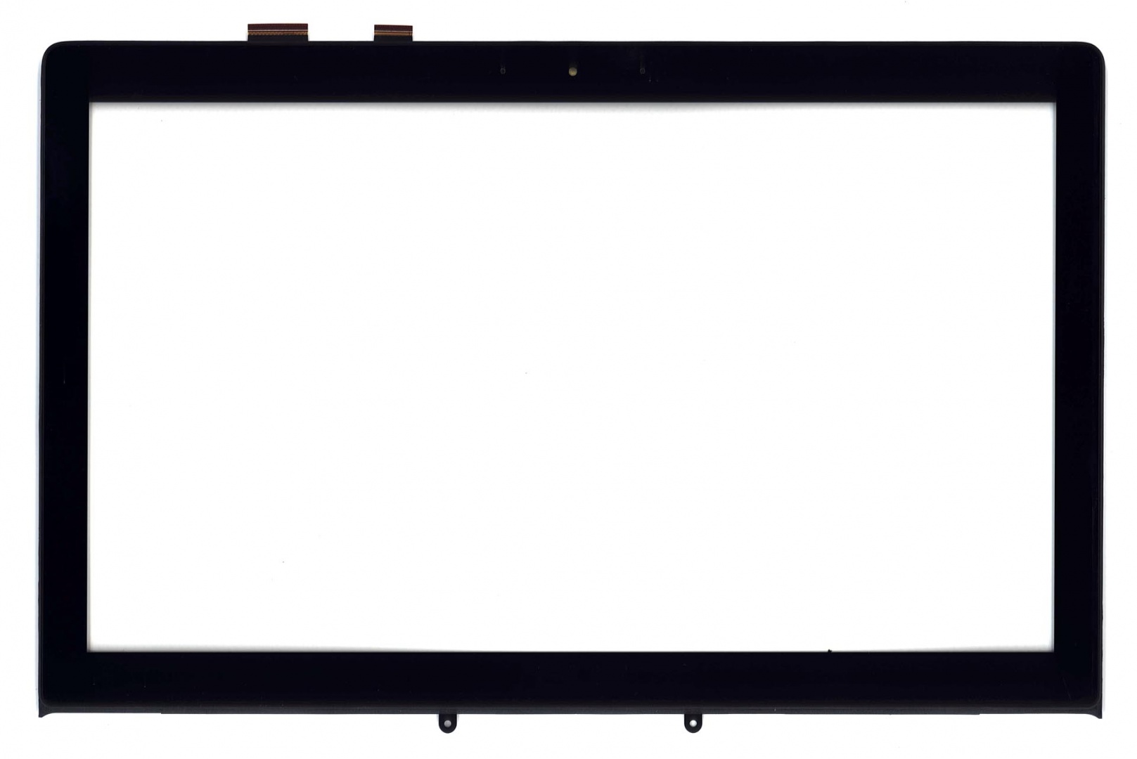 Сенсорное стекло (тачскрин) для Asus N550 Q550 Q501 черное с рамкой