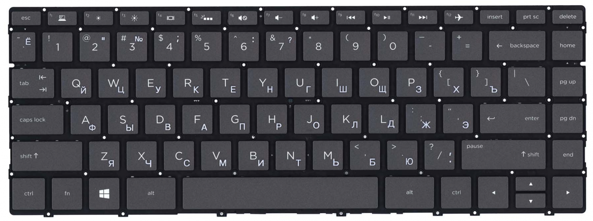 Клавиатура HP Envy 13-ad115ur с подсветкой, OEM