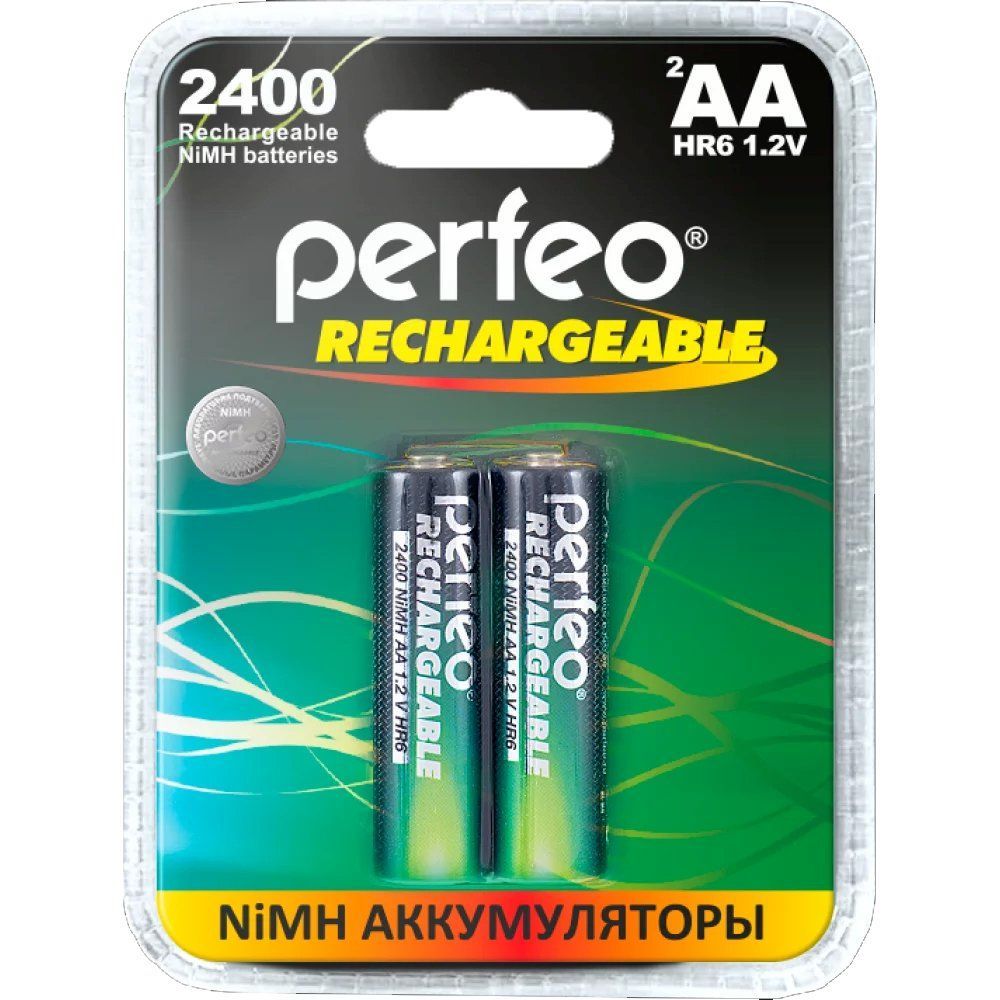 Аккумулятор перезаряжаемый PERFEO AA HR6 2400mAh (блистер/2шт)