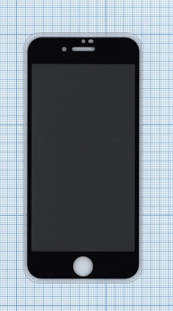 Защитное стекло Privacy "Анти-шпион" для iPhone  7/8 черное