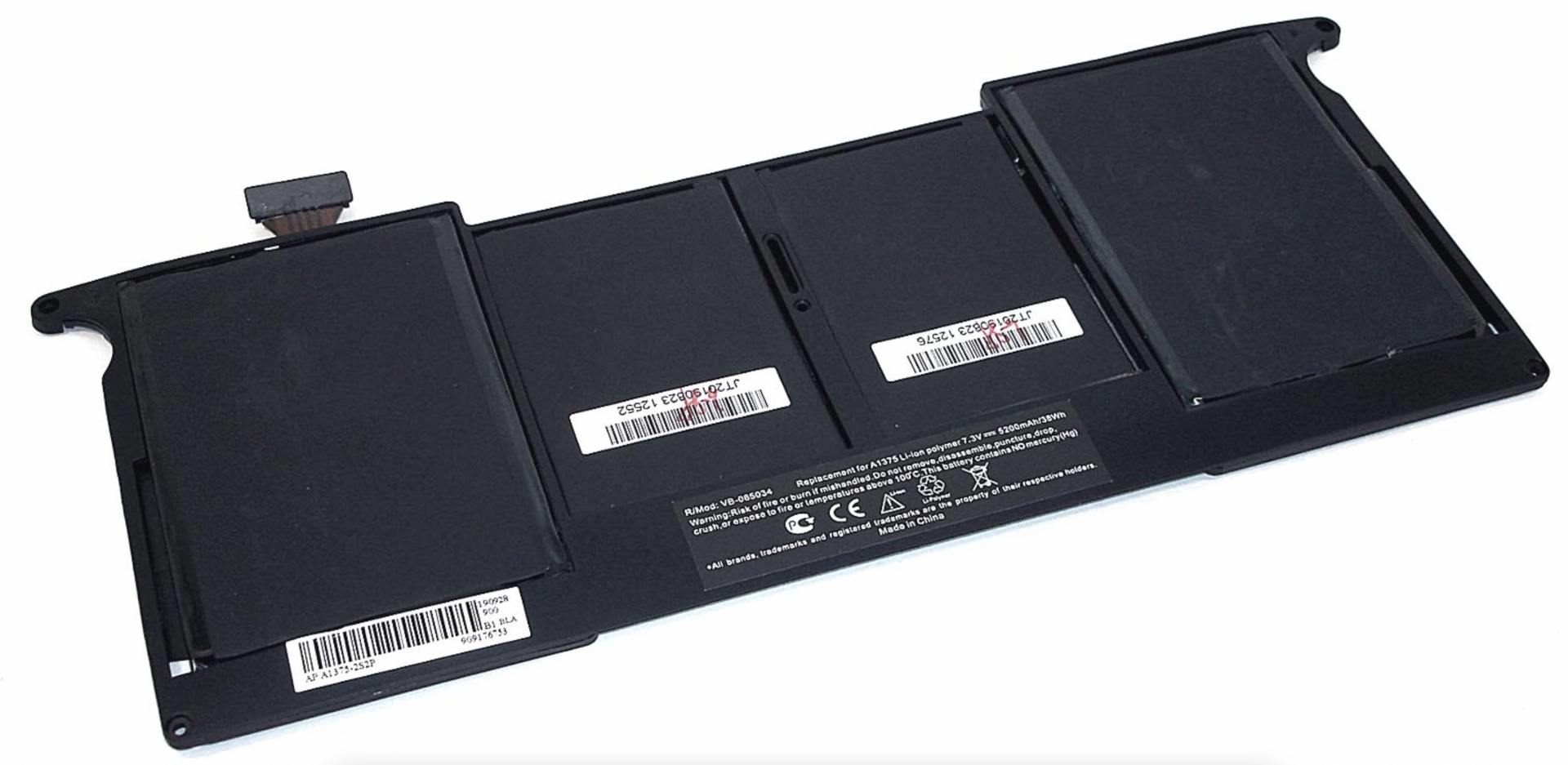 Аккумулятор Apple MacBook Air 11.6" конец 2010 A1370 (MC505LL/A) 7.3V, 5200mAh, OEM