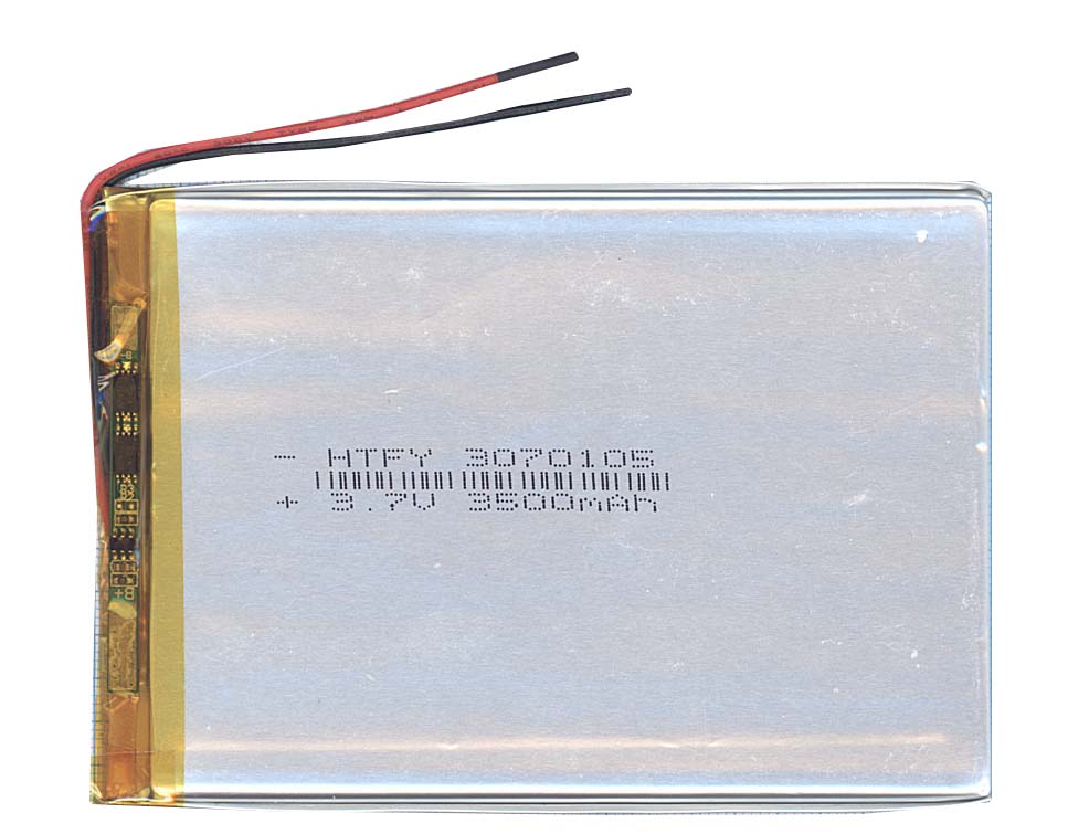 Аккумулятор Li-Pol (батарея) 3*70*105мм 2pin 3.7V/3500mAh