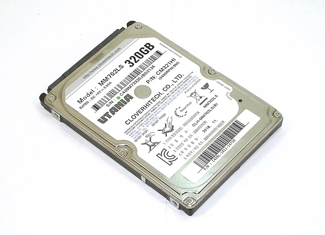 Жесткий диск HDD 2,5" 320GB UTANIA MM702LS