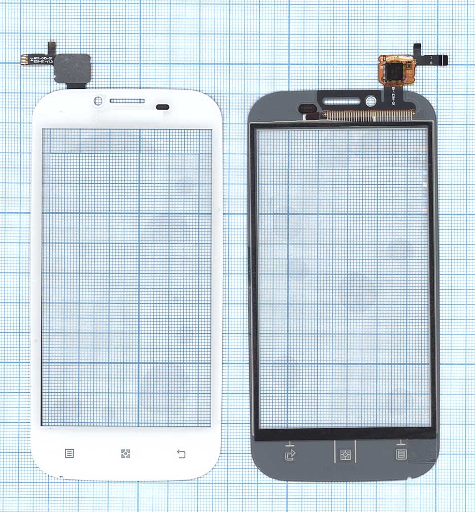 Сенсорное стекло (тачскрин) для Lenovo A706 белое